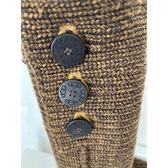 UGG Australia Women’s Classic Y2K Cardy Tall Knit Boots size 7 Sheepskin Lined - Picture 3 of 13
